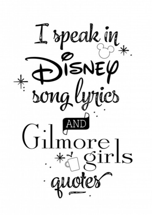 Miniposter Disney and Gilmore Girls Lover