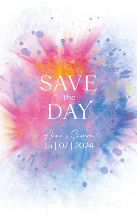 Save The Date - Festival Color Purple