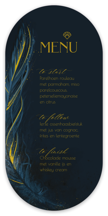 Menukaart - Modern Twenties