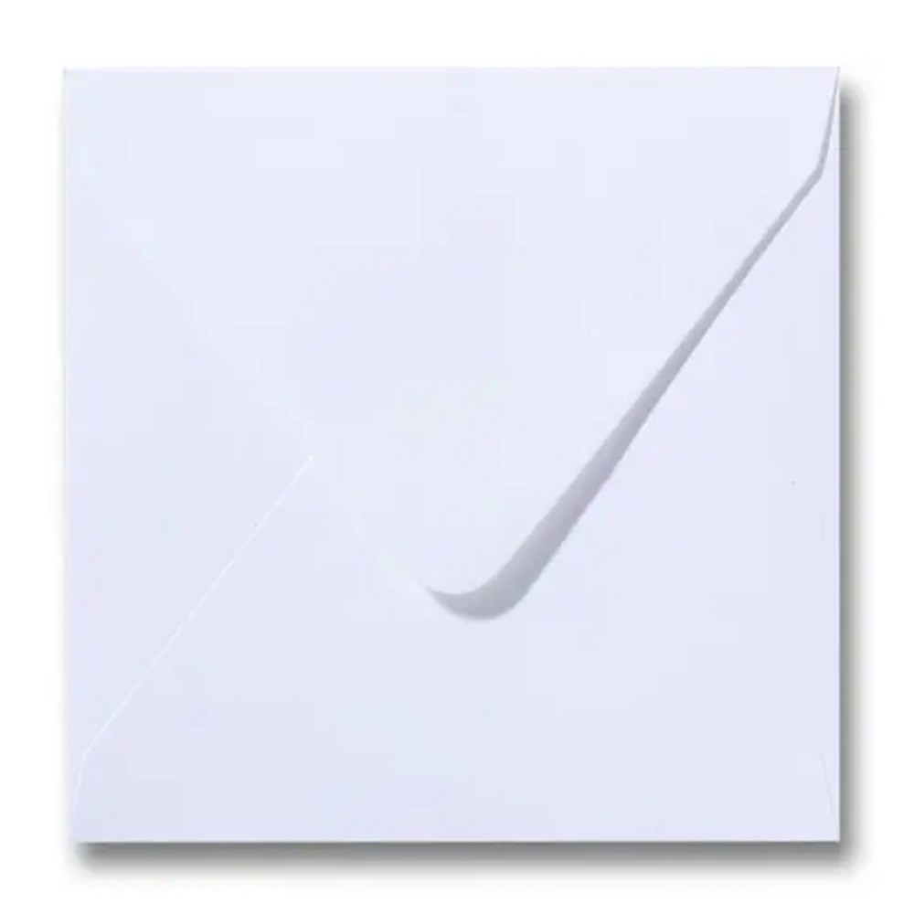 Envelop 11,3 x 11,3 cm wit