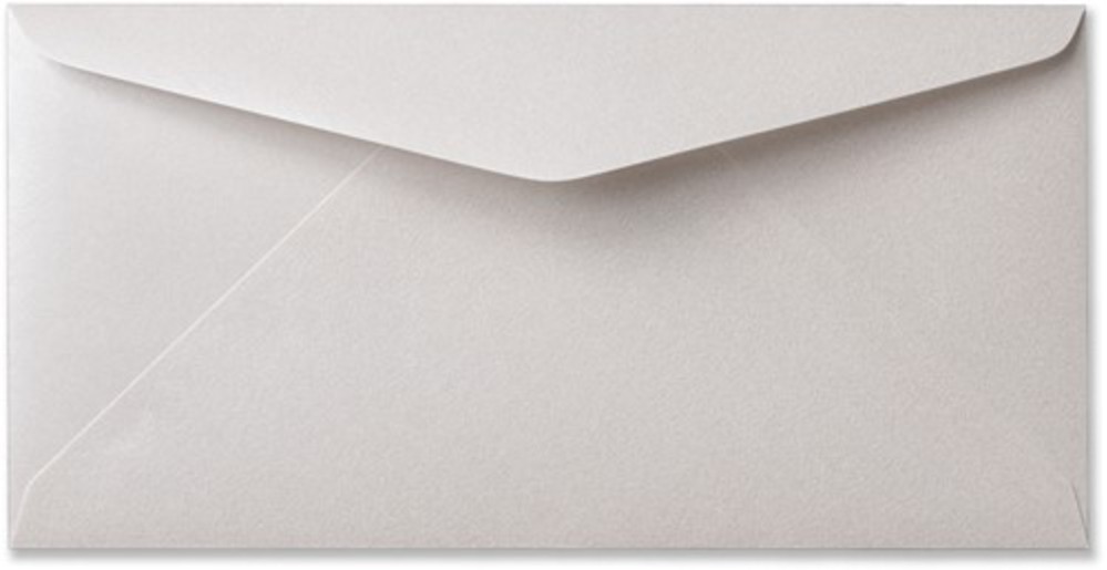 Envelop 11 x 22 cm Parelmoer metallic