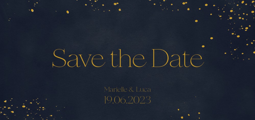 FOLIE Save the date - Night Blue