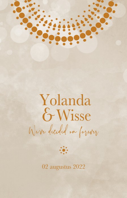 FOLIE Trouwkaart Bohemian Sunset 1