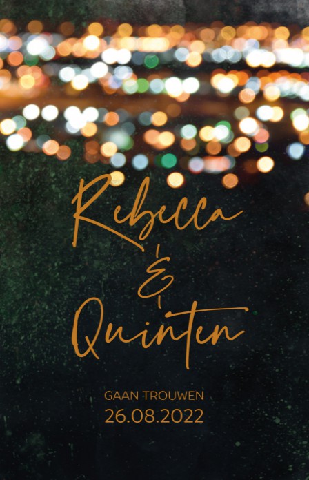 FOLIE Trouwkaart Dark Festival Koper 2