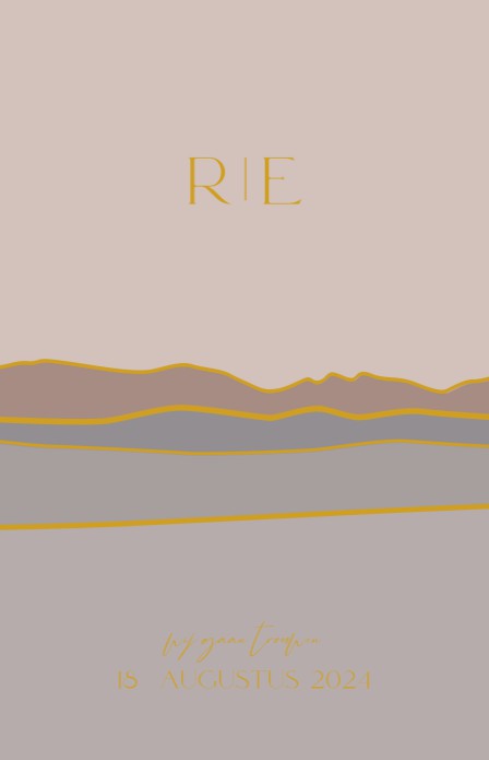 FOLIE Trouwkaart - Minimalistic landschap