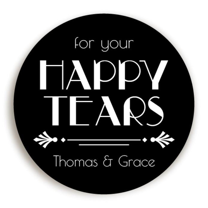 Sticker Happy Tears Peaky Blinders Zwart
