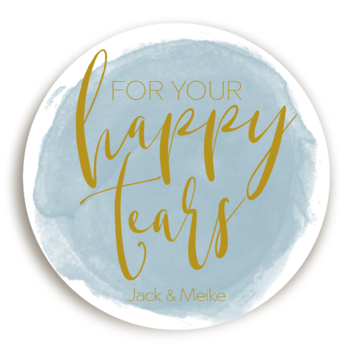 Sticker Happy Tears Watercolor Dusty Blue