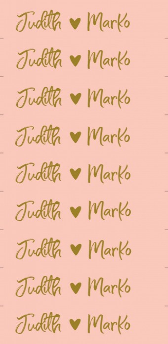 Kaartlabel DIY Lang - Typografisch Roze