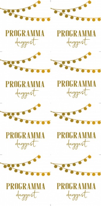 Kaartlabel DIY Vierkant - Programma Festival wit