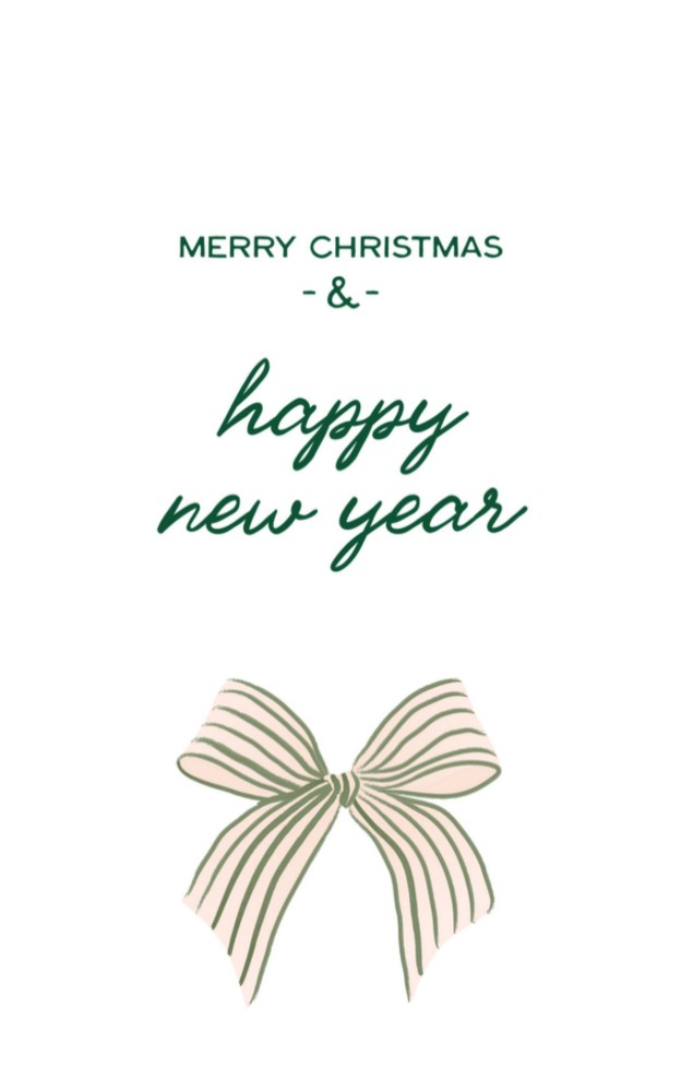 Kerstkaart - Strik Groen