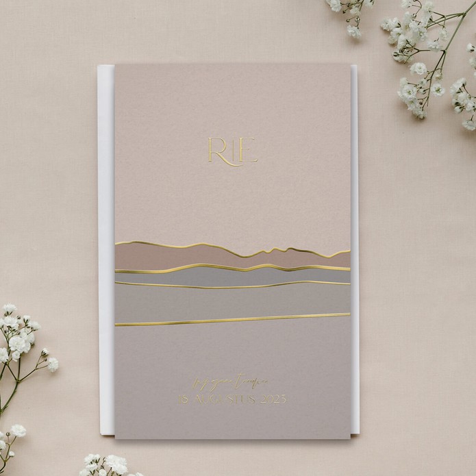 FOLIE Trouwkaart - Minimalistic landschap
