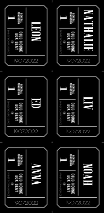 Naamkaartjes DIY Lang - Peaky Blinders