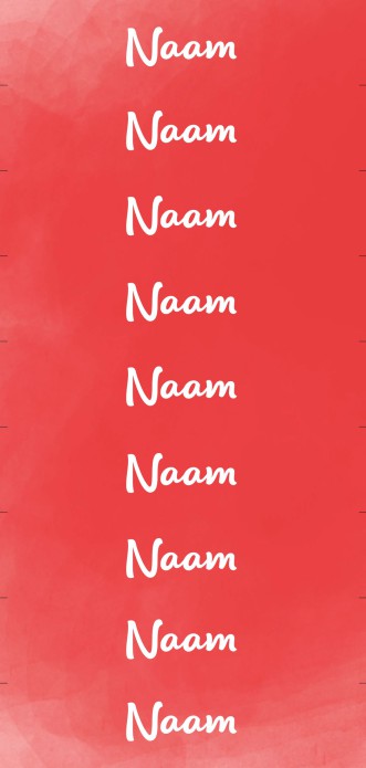 Naamkaartjes DIY Lang - Watercolor Koraal