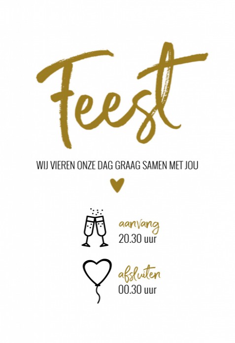 Programmakaart - Feest Typografisch