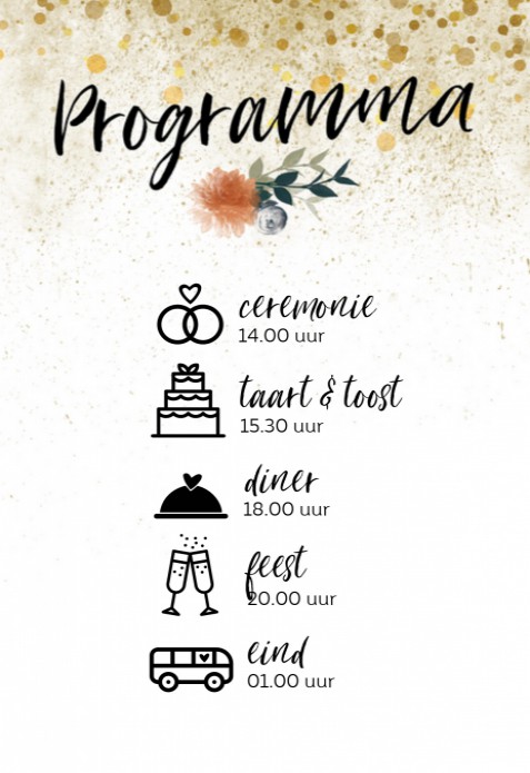 Programmakaart - Rock n roll festival