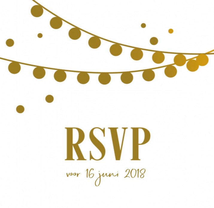 RSVP Glitters en Goud Lampjes