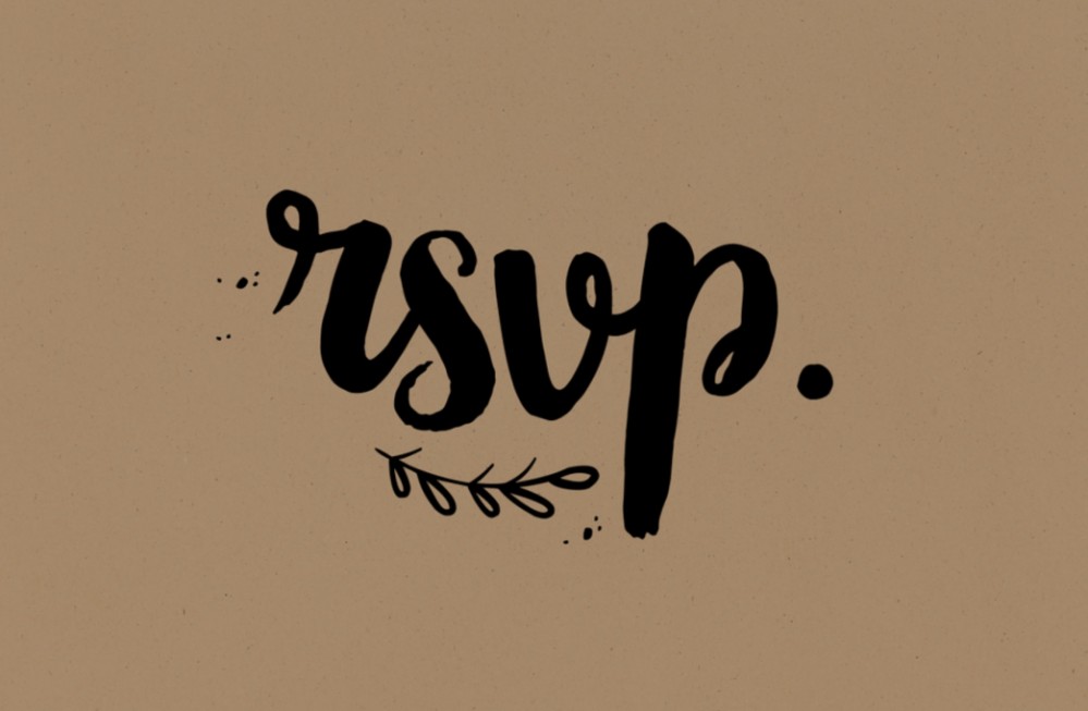 RSVP Kraft Typografisch