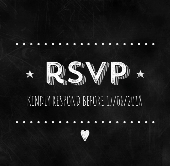 RSVP Krijtbord