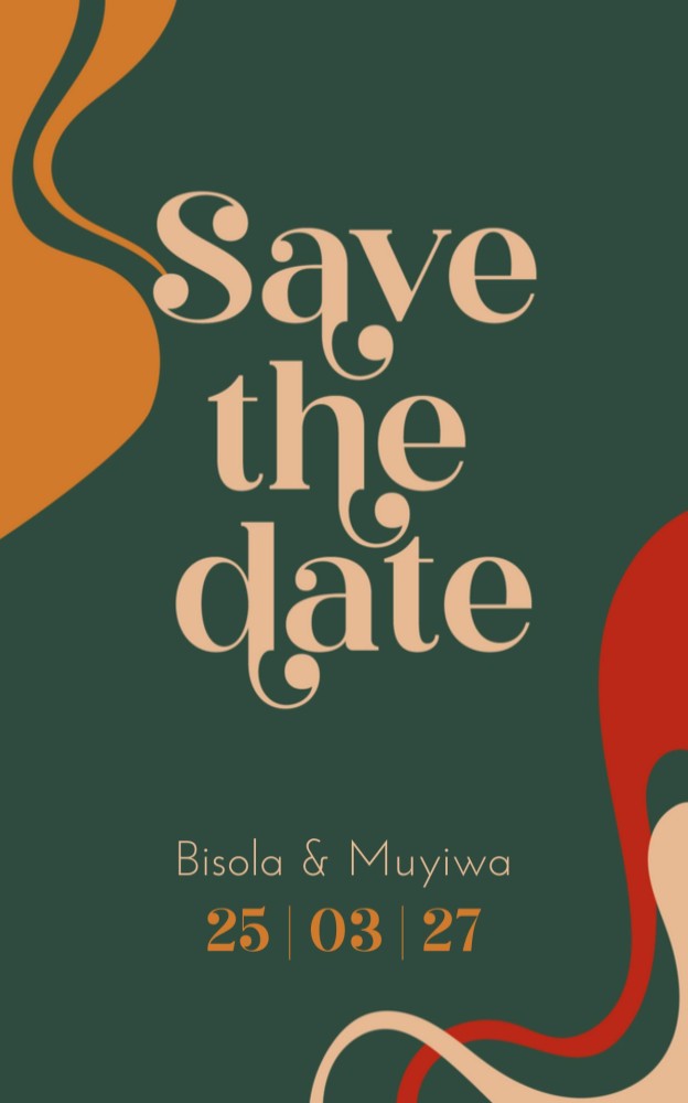 Save The Date - 70s Disco Groen