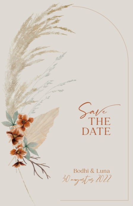 Save the date - Bohemian Zand