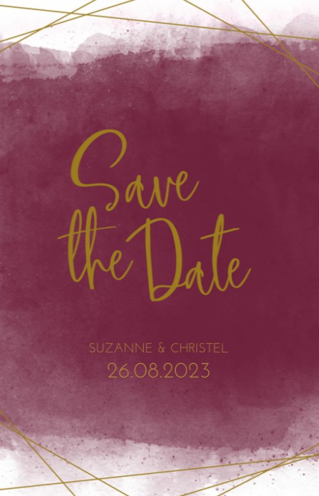 Save the date - Bordeaux Goudtint 1
