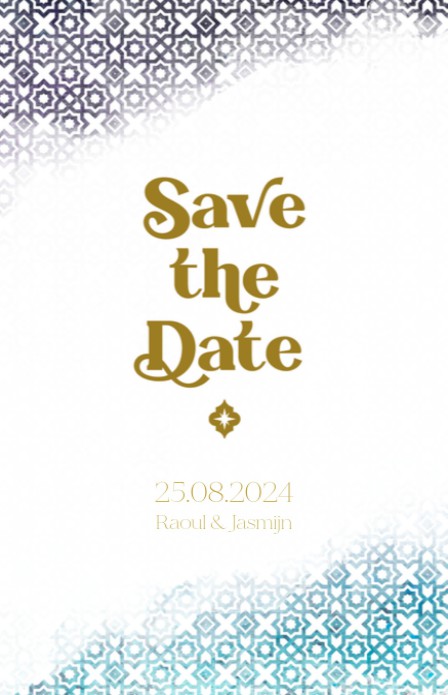 Save the date - Disney Inspired Aladdin Mozaiek 2