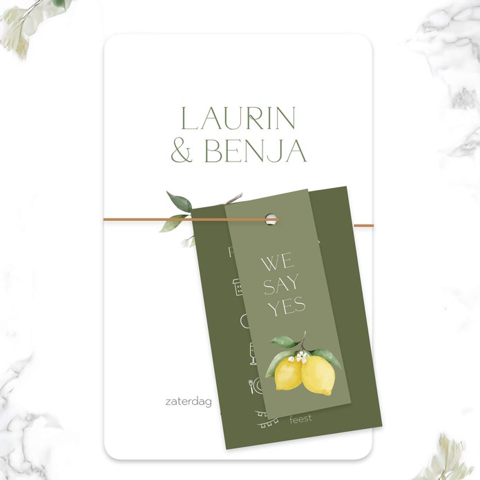 STAPEL Trouwkaart - Citroen