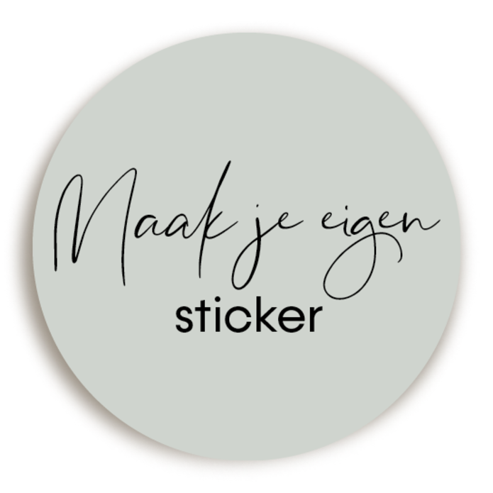 Sluitsticker om zelf te maken