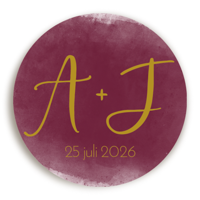 Sluitsticker Bordeaux 1