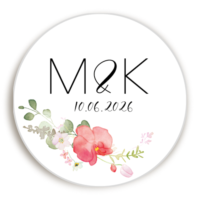 Sluitsticker Flowers Orchidee