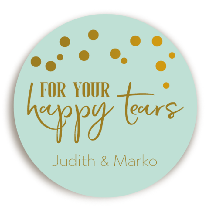 Sticker Happy Tears Mintgroen
