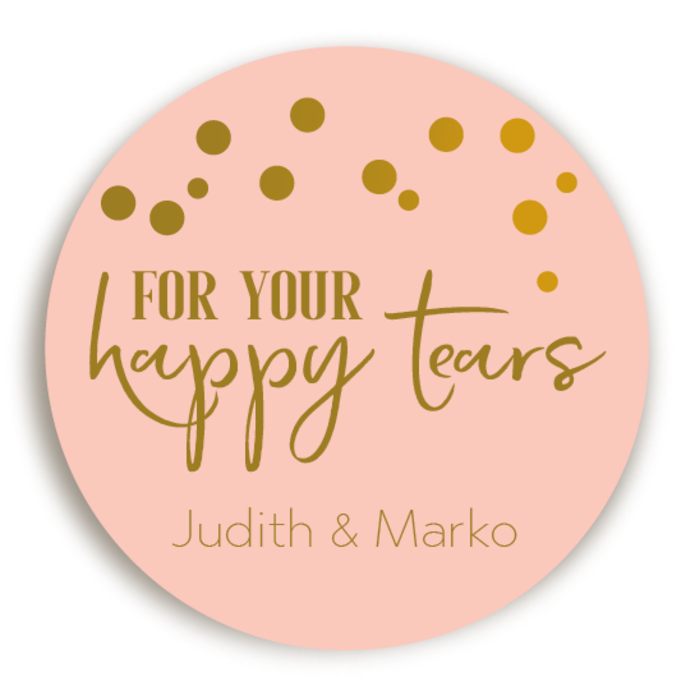 Sticker Happy Tears Roze