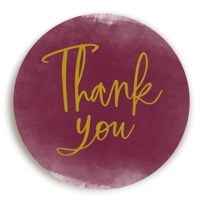 Sticker KERST Bordeaux Goud 2