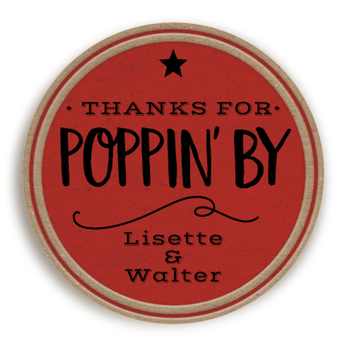 Sticker Thanks for poppin' by 2