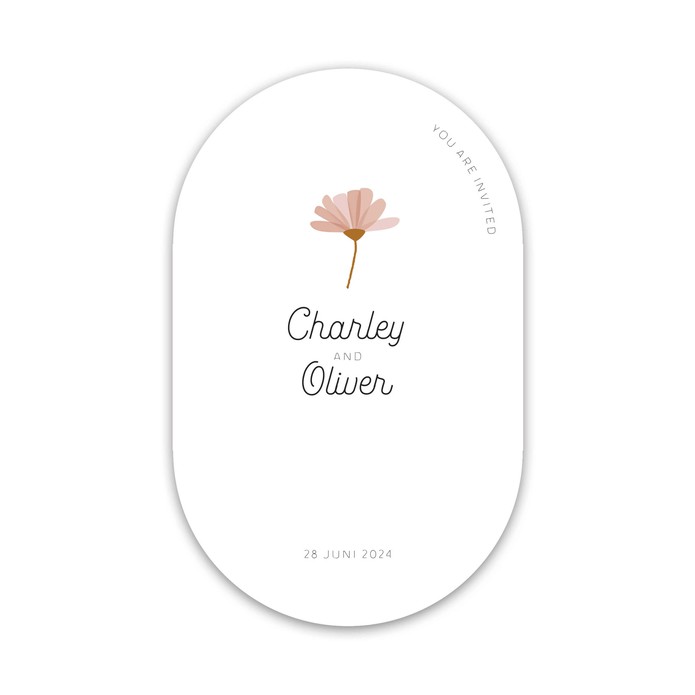 VORM Trouwkaart - Bloem