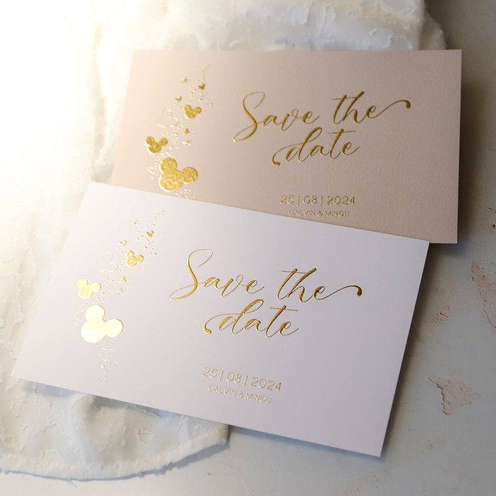 FOLIE Save the date - Disney Inspired Mickey Confetti
