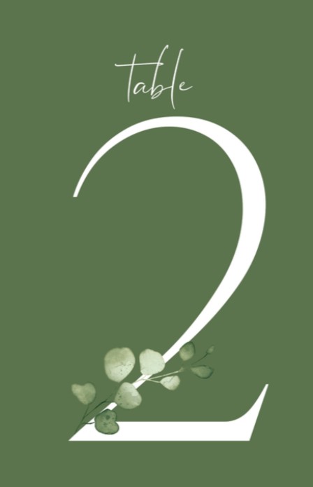 Tafelnummer - Italiaans Chic 2