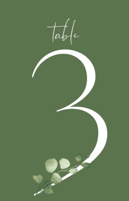 Tafelnummer - Italiaans Chic 3