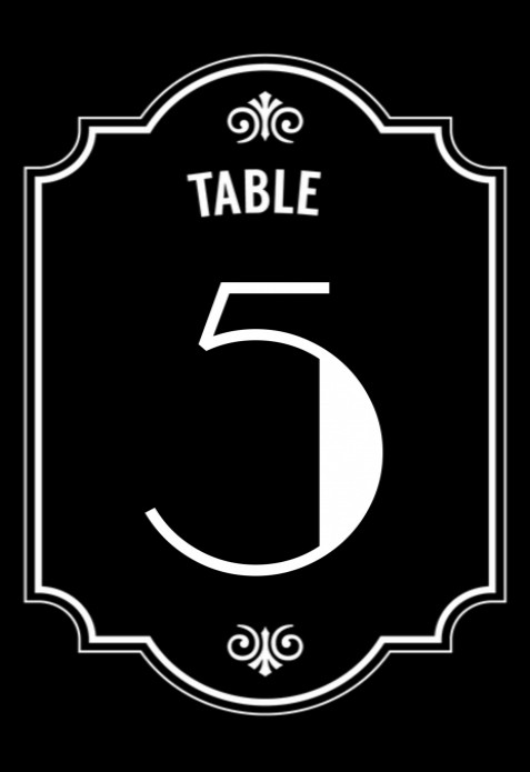 Tafelnummer - Peaky Blinders 1