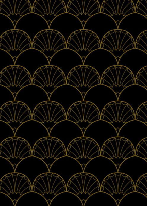 Trouwgelofte omslag - Great Gatsby Zwart - His Vows