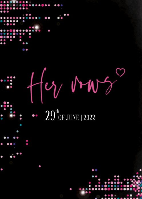 Trouwgelofte omslag - Let's rock that shhh - Her Vows