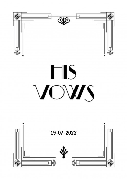 Trouwbelofte omslag - Peaky Blinders - His Vows