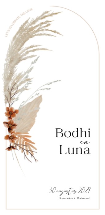 Trouwkaart - Bohemian