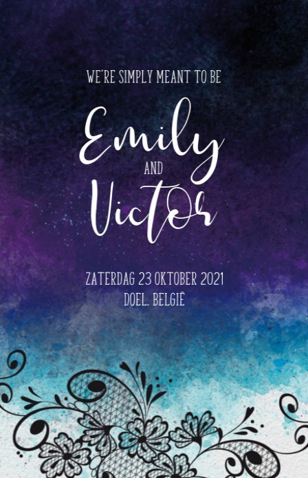 Trouwkaart - Tim Burton Corpse Bride