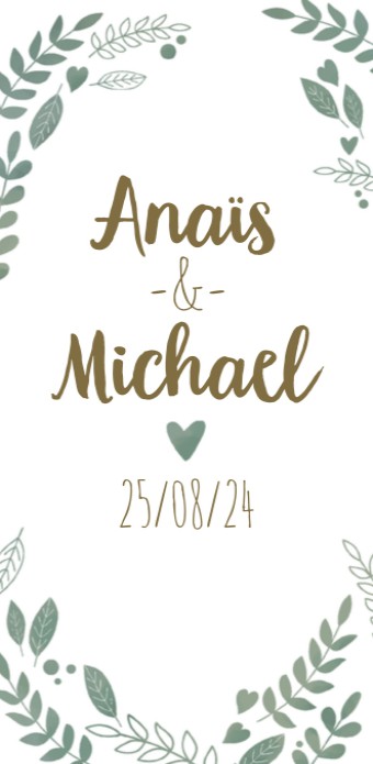 Trouwkaart - Festival Botanisch