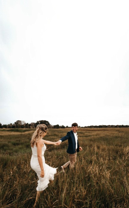 Weddinglogo fotokaart voor