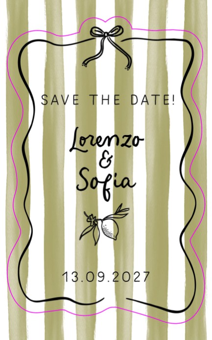 VORM Save the date - Streep Groen Italy