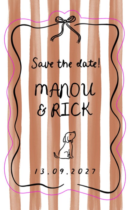 VORM Save the date - Streep Rusty