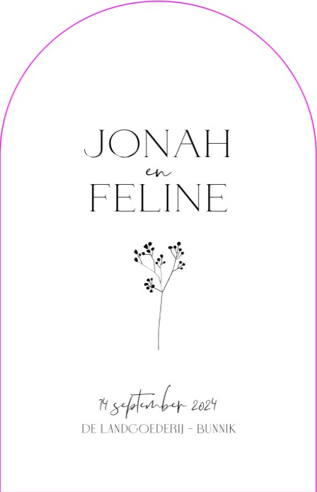 VORM Trouwkaart - Bessentakje