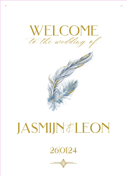 Welkomstbord Modern Twenties